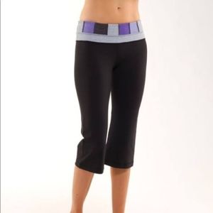 Lululemon Groove Cropped Black Yoga Pants